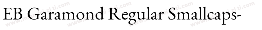 EB Garamond Regular Smallcaps字体转换